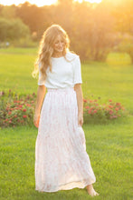 Lynn Pink Floral Maxi Skirt