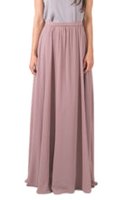 Chiffon Maxi Skirt Style 4400 in Black or Mauve