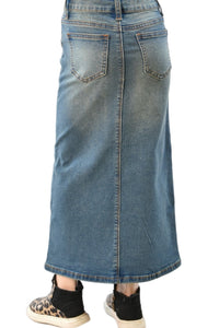 Girls Denim Skirt Style 89064 in Vintage Wash