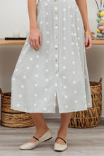 Polka Dot Midi Skirt in Sage 2000