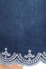 Plus Denim Skirt 77227X in Indigo Wash