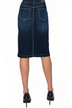Denim Skirt 77247 in Dark Indigo Wash