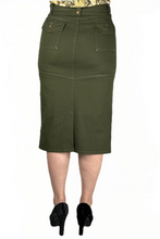 Dark Olive Twill Skirt Style 243/10-3-1D