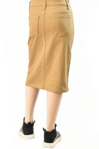 Girls Khaki Twill Skirt Style 79174