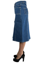 Vintage Blue Denim Skirt 213-21D