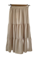 Kids Size Solid Tiered Maxi Skirt 3001