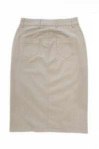 Twill midi skirt style 256-1-10F