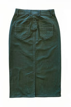 Olive Green Twill Midi Skirt style 243/10-10D