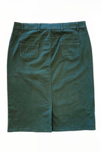 Plus Olive Green Mid-Length Twill Skirt Style 243/10-10D