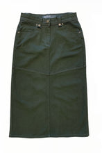 Dark Olive Twill Skirt Style 243/10-3-1D