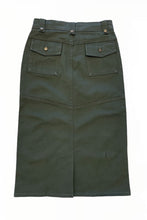 Dark Olive Twill Skirt Style 243/10-3-1D