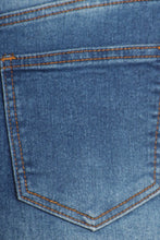 Faded Denim Pencil Skirt Style 77239 in Indigo Wash