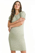 Floral Short Sleeve Maternity Dress 2931