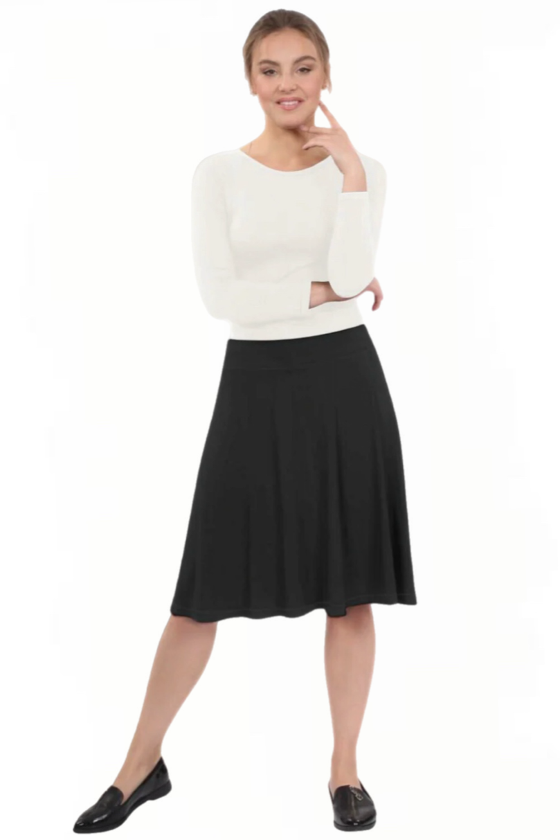 Knee Length Skater Skirt Style 1400