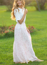 Lynn Pink Floral Maxi Skirt