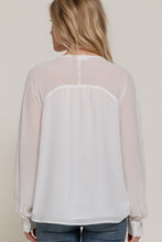 Round Neck Chiffon Blouse style #4541