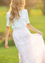 Lynn Pink Floral Maxi Skirt