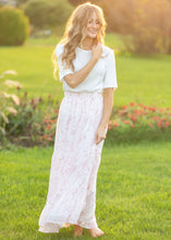 Lynn Pink Floral Maxi Skirt