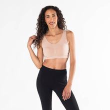 Essential Bamboo Bralette - Beige: Beige / XLarge