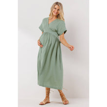 The Rowan Cotton Dress in Sage