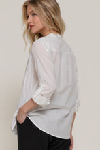 Lace Panel Cotton Blouse 4540 in White