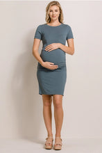 Daphne Maternity Dress in Sea Blue