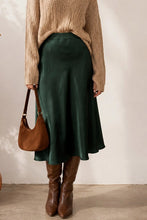 Celine In Hunter Green Satin