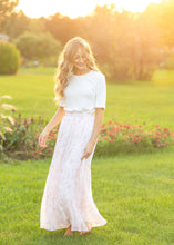 Lynn Pink Floral Maxi Skirt