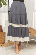 Heirloom Gingham Skirt in Navy
