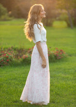 Lynn Pink Floral Maxi Skirt