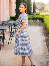 Georgie Gingham Dress in Black