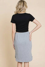 The Blair Skirt in Heather Grey