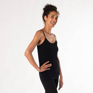 Essential Bamboo Cami - Black: Black / Large