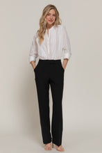 Lace Panel Cotton Blouse 4540 in White