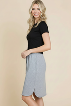 The Blair Skirt in Heather Grey
