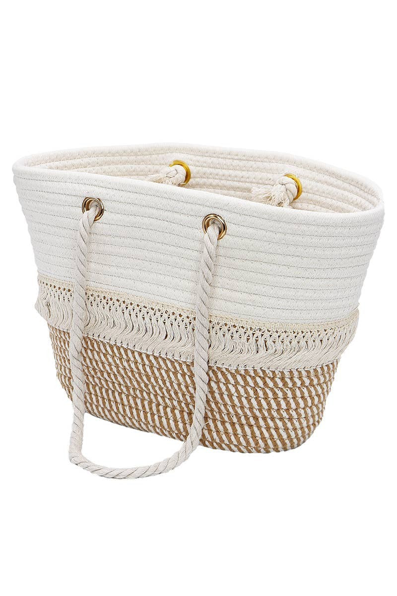 Braided Beach Tote - 477