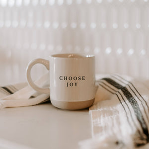 Choose Joy Stoneware Coffee Mug -Christmas Home Decor & Gift