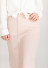 Remi Rose Denim Midi Skirt