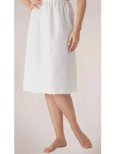 Cotton slip skirt In white