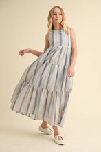 The Indigo Striped Girls Dress