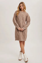 Cable Knit Sweater Dress