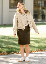 Remi Cafe Brown Midi Skirt