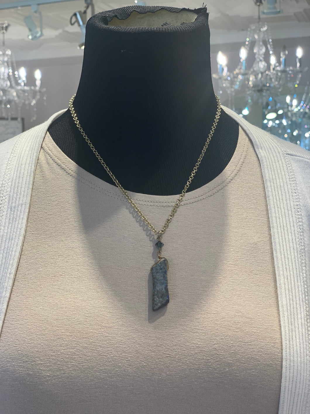 Blue Stone Necklace