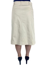 Beige A-Line Skirt Style 216-31D