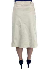 Beige A-Line Skirt Style 216-31D