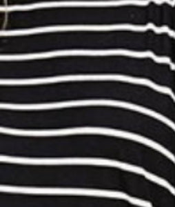 Plus Striped Midi Dress Style 5094X in Mauve/Ivory or Black/Ivory