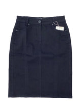 Black Twill Knee Length Skirt Style 175/1A