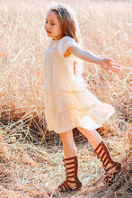 Toddlers & Girls Boho Belissima Bella Dress in Beach White or Navy Style 717