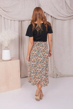Midi Skirt in Apricot Orchid