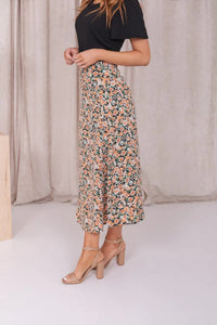 Midi Skirt in Apricot Orchid 2227